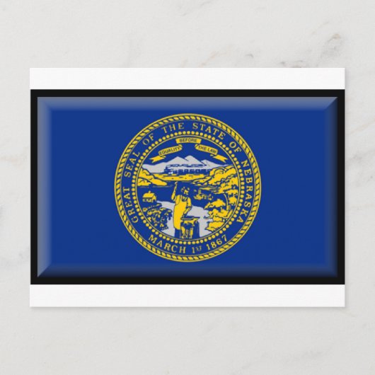Nebraska Flag Briefkaart (Voorkant)
