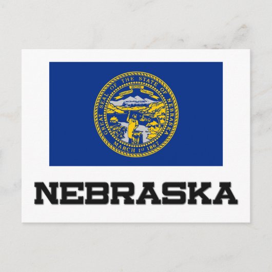 Nebraska Flag Briefkaart (Voorkant)