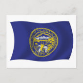 Nebraska Flag Briefkaart (Voorkant)