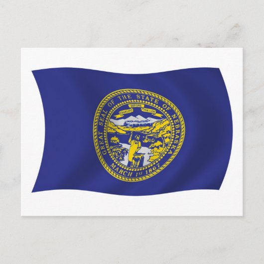 Nebraska Flag Briefkaart (Voorkant)