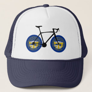 Nebraska Flag Cycling Trucker Pet