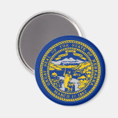 Nebraska Flag Magneet (Voorkant / Achterkant)
