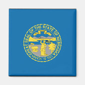 NEBRASKA FLAG MAGNEET (Voorkant)