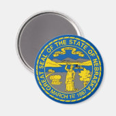 Nebraska Flag Magnet (Voorkant / Achterkant)