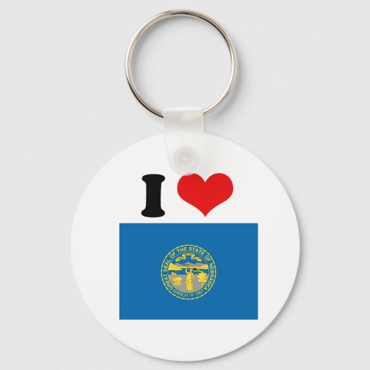 NEBRASKA FLAG SLEUTELHANGER (Voorkant)