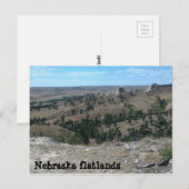 Nebraska flatlands (maak je een kijkje) briefkaart (Voorkant / Achterkant)
