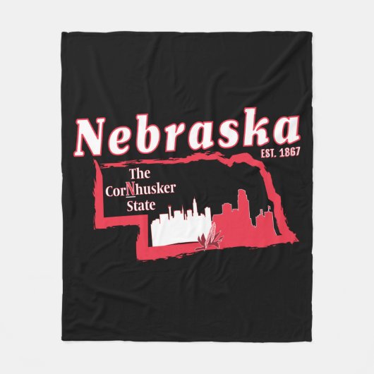 Nebraska Fleece Blanket (Voorkant)