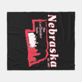 Nebraska Fleece Blanket Deken (Voorkant (Horizontaal))