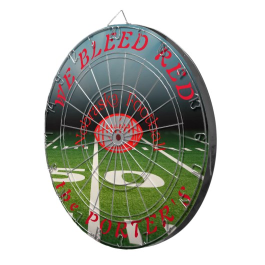 Nebraska Football - Aanpasbaar dartboard Dartbord (Voorkant Rechts)