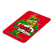 Nebraska Funny Cartoon maïskolf Magneet (Linkerzijde)