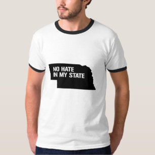 Nebraska: Geen haat in mijn land T-shirt