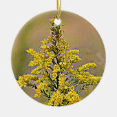 Nebraska Goldenrod Keramisch Ornament (Voorkant)