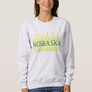Nebraska Grassland Typografie Rustic Tallgrass Trui