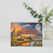 Nebraska Greetings Postcard  Briefkaart (Staand voorkant)