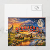 Nebraska Greetings Postcard  Briefkaart (Voorkant / Achterkant)