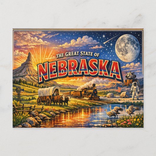 Nebraska Greetings Postcard  Briefkaart (Voorkant)