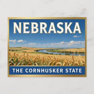 NEBRASKA Groot Staats Erfgoed van de Great Plains Briefkaart