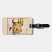  Nebraska Heartland Boerderij Scène Bagagelabel (Voorkant horizontaal)