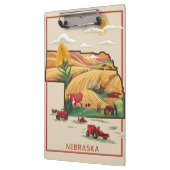 Nebraska Heartland Boerderij Scène Klembord (Links)