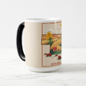 Nebraska Heartland Boerderij Scène Magische Mok (Voorkant links)