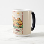 Nebraska Heartland Boerderij Scène Magische Mok (Voorkant rechts)