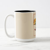  Nebraska Heartland Boerderij Scène Tweekleurige Koffiemok (Links)