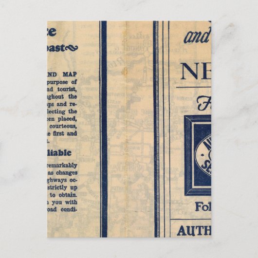 Nebraska Highway Map Briefkaart (Voorkant)
