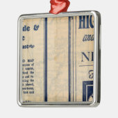 Nebraska Highway Map Metalen Ornament (Links)