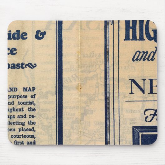 Nebraska Highway Map Muismat (Voorkant)