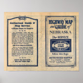 Nebraska Highway Map Poster (Voorkant)