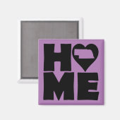 Nebraska Home Heart State Fridge Magnet (Voorkant / Achterkant)