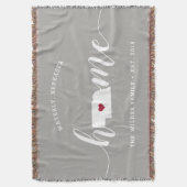 Nebraska Home State Persoonlijk Deken (Voorkant Verticaal)