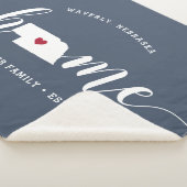 Nebraska Home State Persoonlijk Sherpa Deken (3/4)