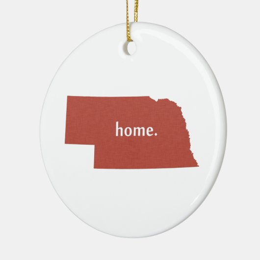 Nebraska Home State Red Keramisch Ornament (Links)