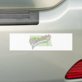 NEBRASKA HUSKERS BUMPERSTICKER (Op auto)