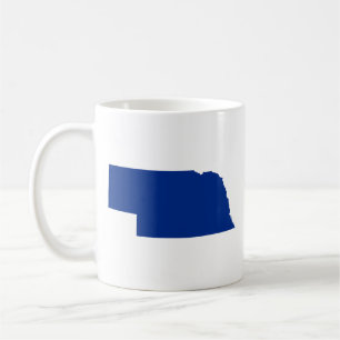 Nebraska in blauw koffiemok