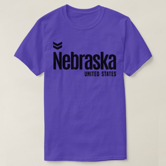 Nebraska in de Verenigde Staten T-shirt (Design voorkant)