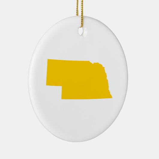 Nebraska in Gold Keramisch Ornament (Rechts)