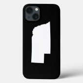Nebraska in het wit Case-Mate iPhone case (Achterkant)