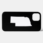 Nebraska in het wit Case-Mate iPhone case (Achterkant (horizontaal))