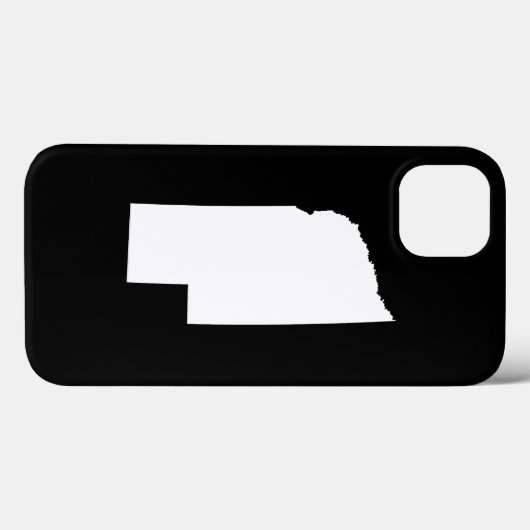 Nebraska in het wit Case-Mate iPhone case (Achterkant (horizontaal))