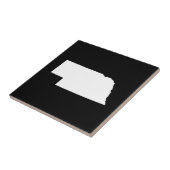 Nebraska in het wit tegeltje (Zijkant)