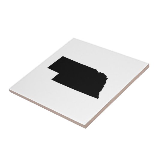 Nebraska in het zwart tegeltje (Zijkant)