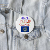 NEBRASKA is TRUMP COUNTRY Campaign Button (In situ)