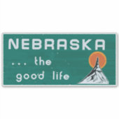 Nebraska. Ja. .het goede leven - NE sticker - NE s (Voorkant)