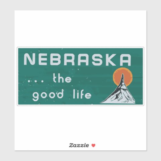 Nebraska. Ja. .het goede leven - NE sticker - NE s (Vel)