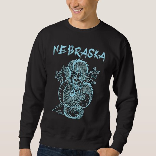 Nebraska Japanse Dragon Trui (Voorkant)