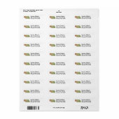 Nebraska Kaart Retour Adres Label (Full Sheet)