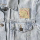 Nebraska, Kansas, New Mexico Vierkante Button 5,1 Cm (In situ)
