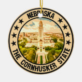 Nebraska Keramisch Ornament (Voorkant)